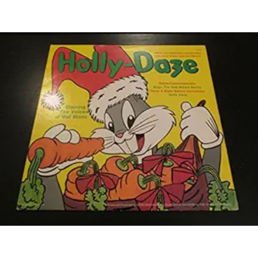 Holly-Daze Christmas-themed vinyl LP Mel Blanc Bugs Bunny Peter Pan